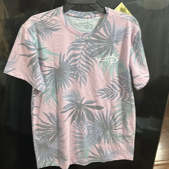 NWT Reel Life Palm Tree Pattern T-Shirt Large - Picture 1 of 5